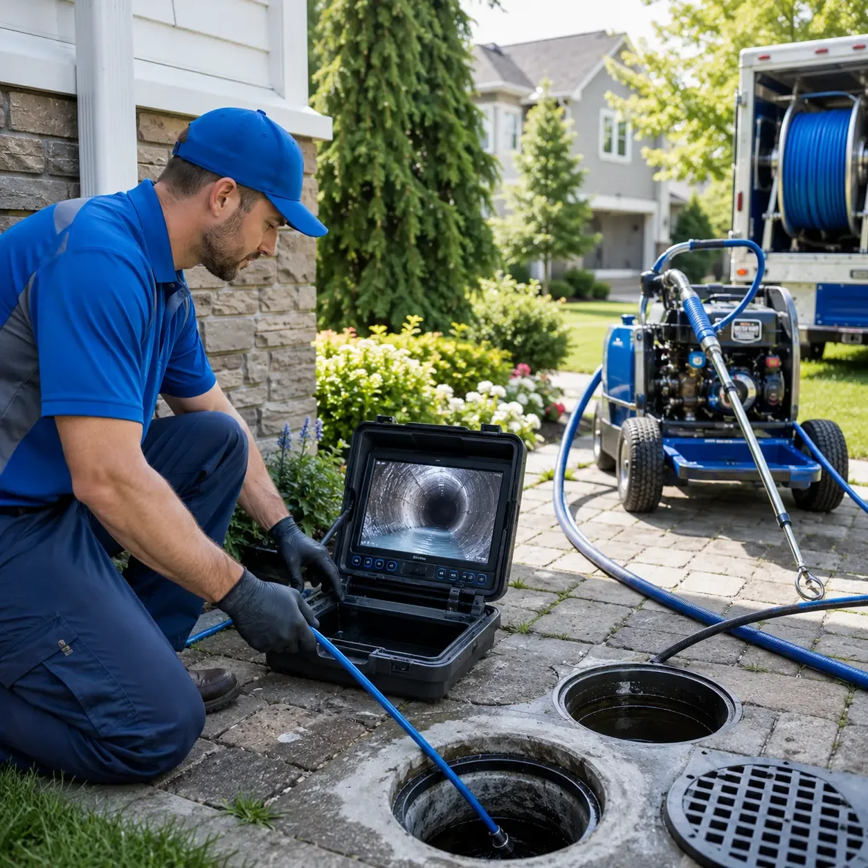 Outdoor drain cleaning professionals serving Cushing, ME