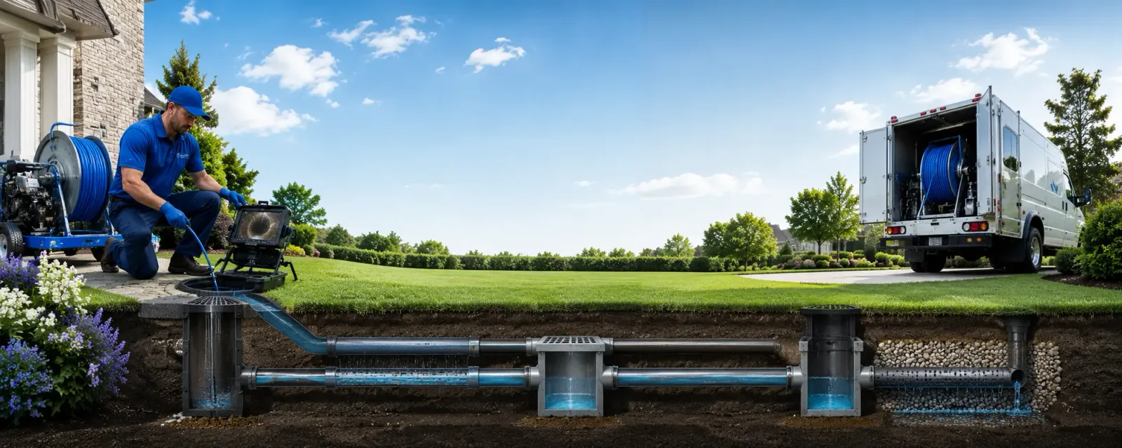 Outdoor drain cleaning information for Cushing, ME